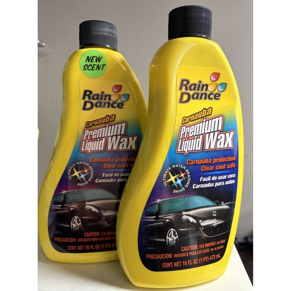 2X Rain Dance Premium Carnauba Liquid Wax 16 fl oz NEW DISCONTINUED